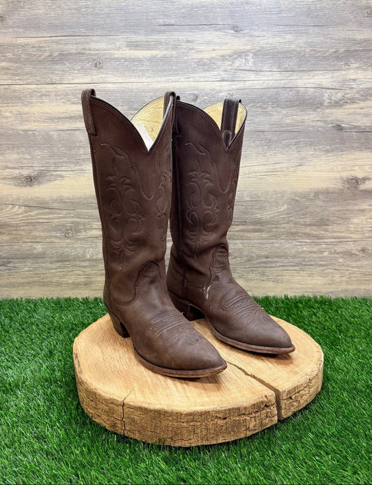Nocona Women - Size 6B - Vintage Dark Brown Western Cowboy Boots 13662