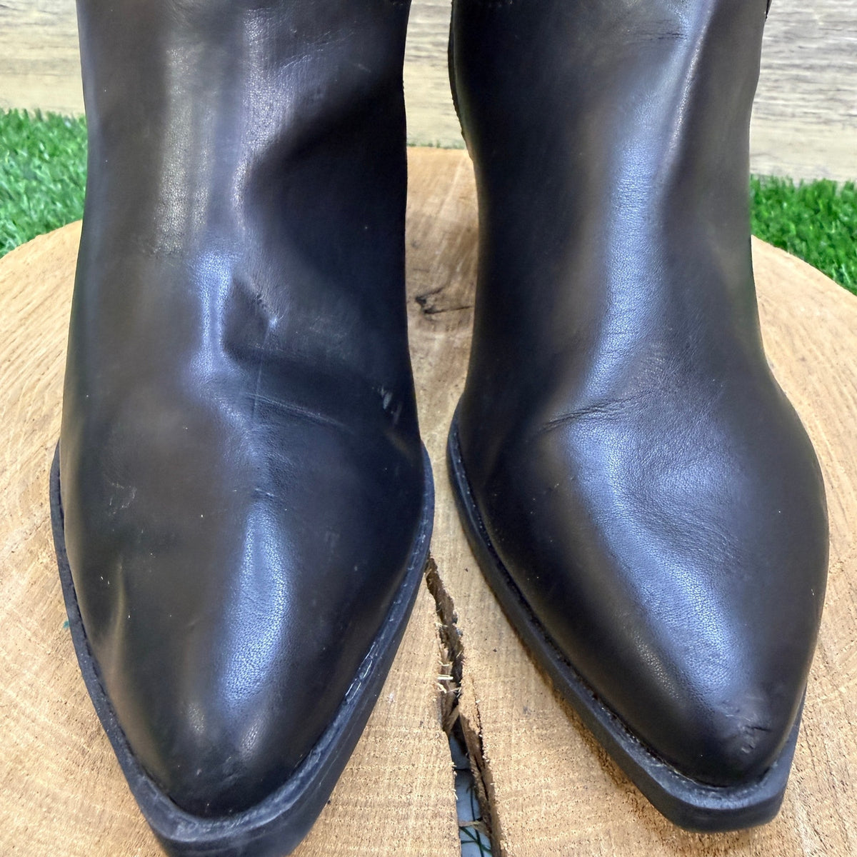 Madden NYC Women - Size 8 - Black Faux Leather Tall Boots Style 625223