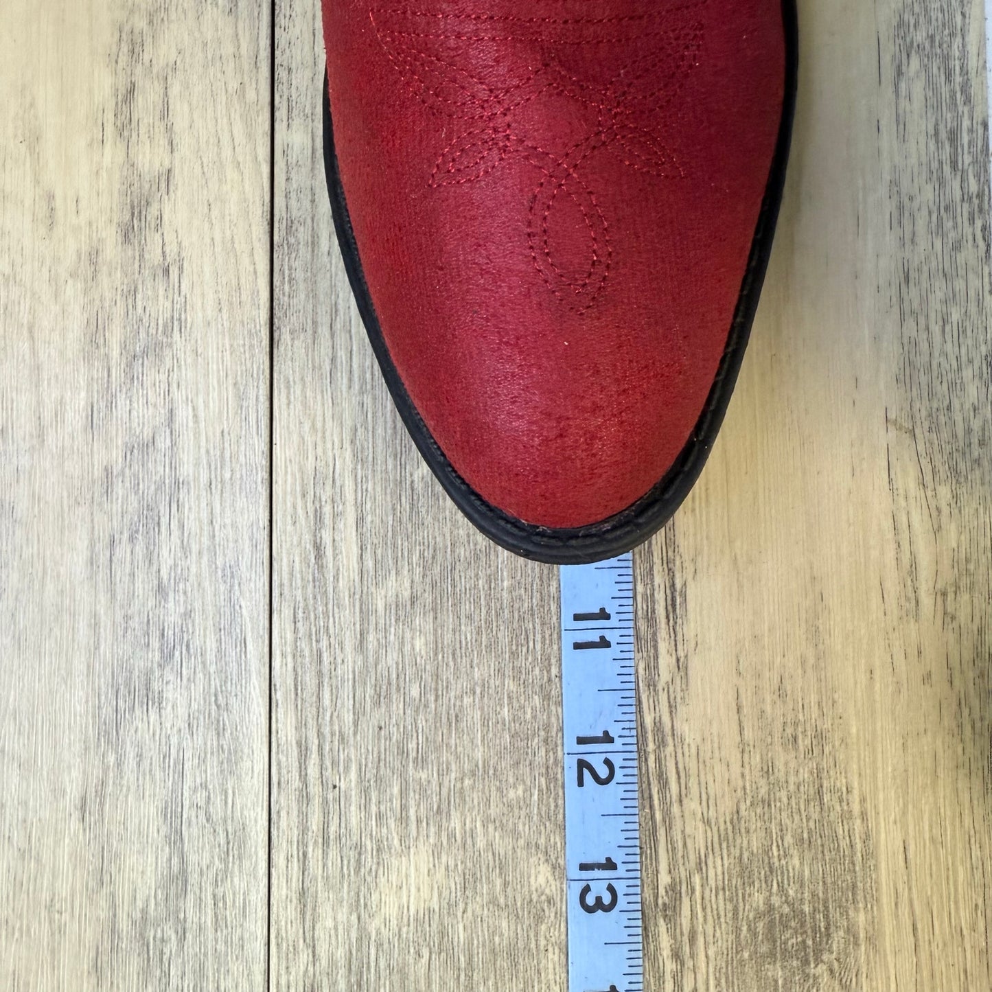 Rampage Women - Size 8M - Red Faux Soft Cowboy Boots Walden