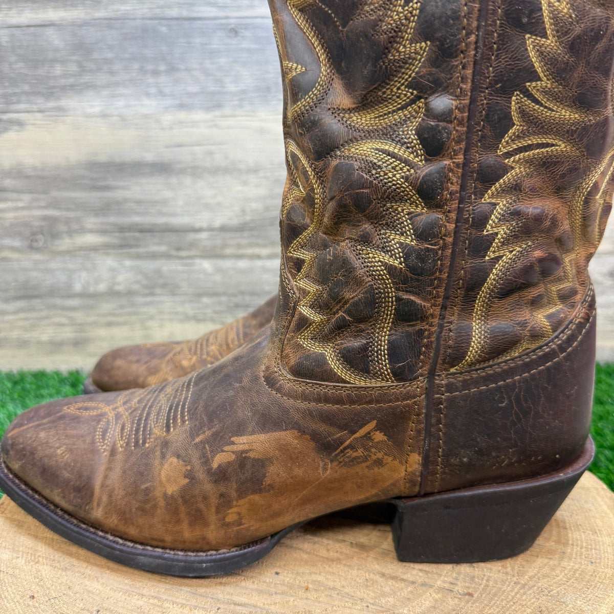 Laredo Men - Size 10.5D - Birchwood Brown Western Cowboy Boots Style 68452