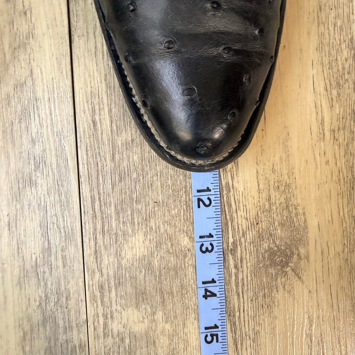 El Malcreado Men - Size 9.5 - Black / Blue Ostrich Western Cowboy Boots 808