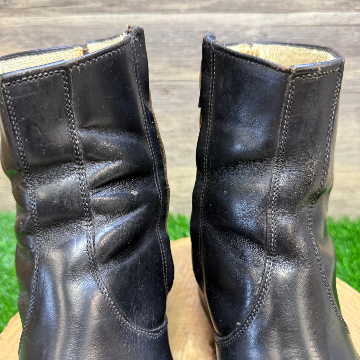 Wrangler Men - Size 10EE - Vintage Black Ankle Zipper Boots Style 45719