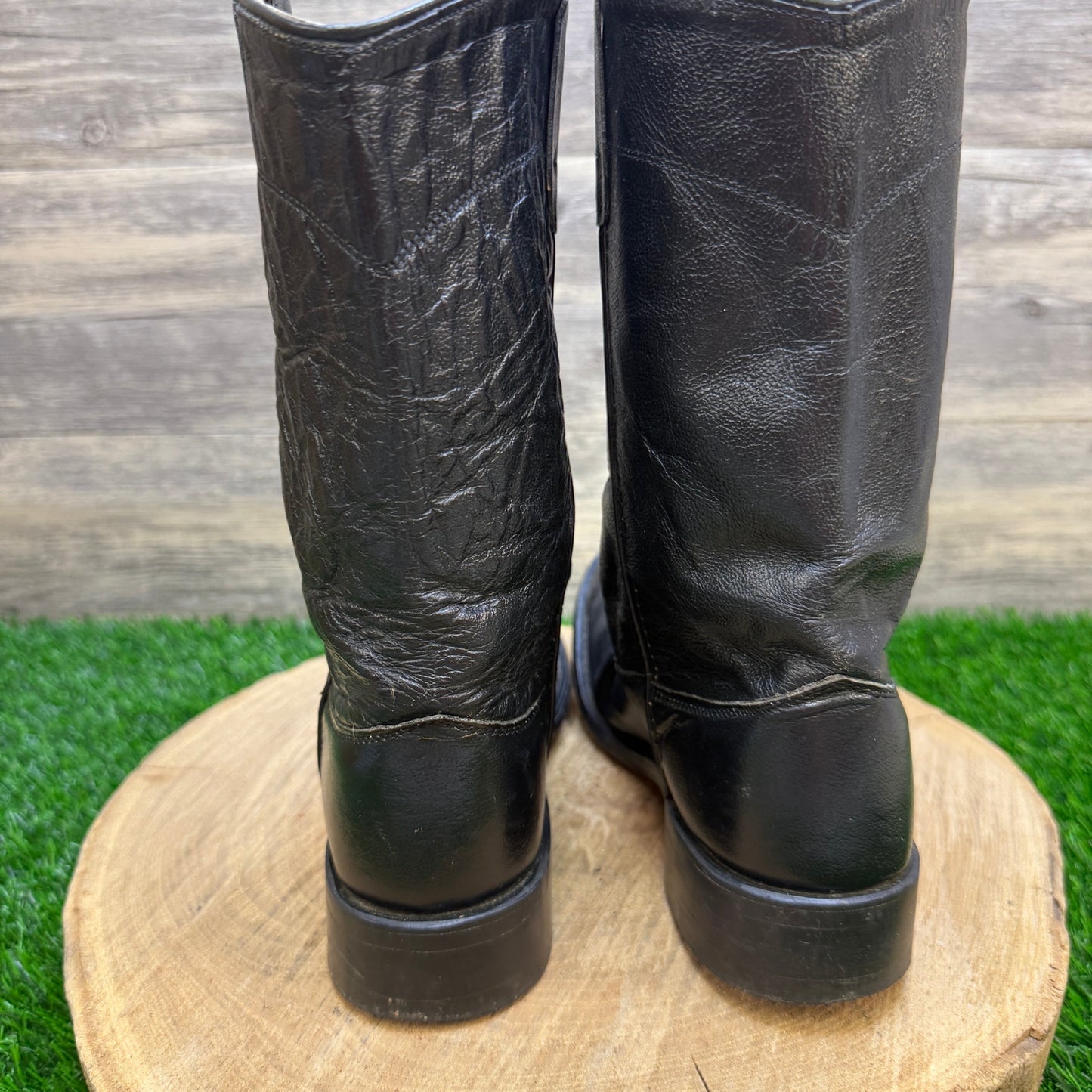 Old West Youth - Size 6 - Black Cowboy Boots Style CRY4110G