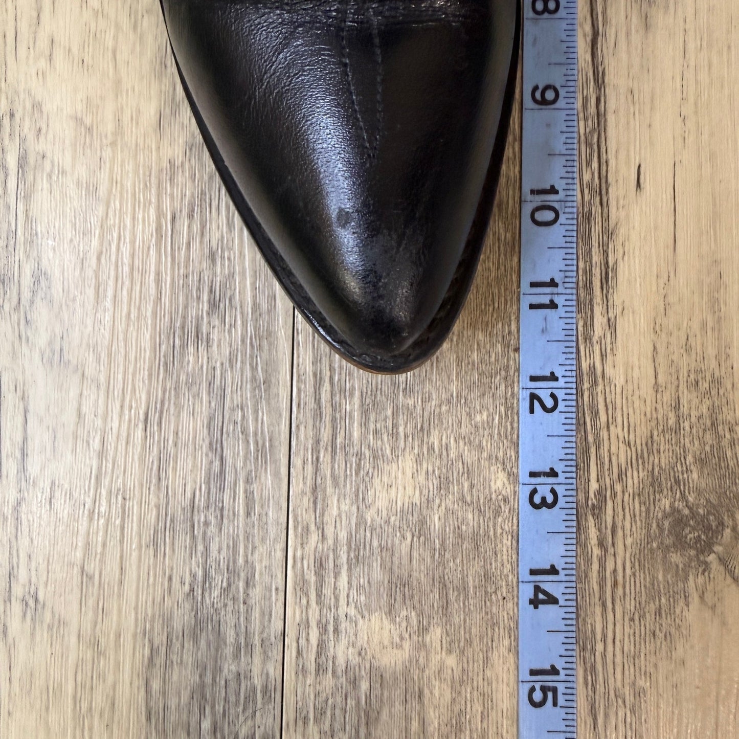 Unknown Men - Size 9.5D - Vintage Black Western Cowboy Boots Style 3008