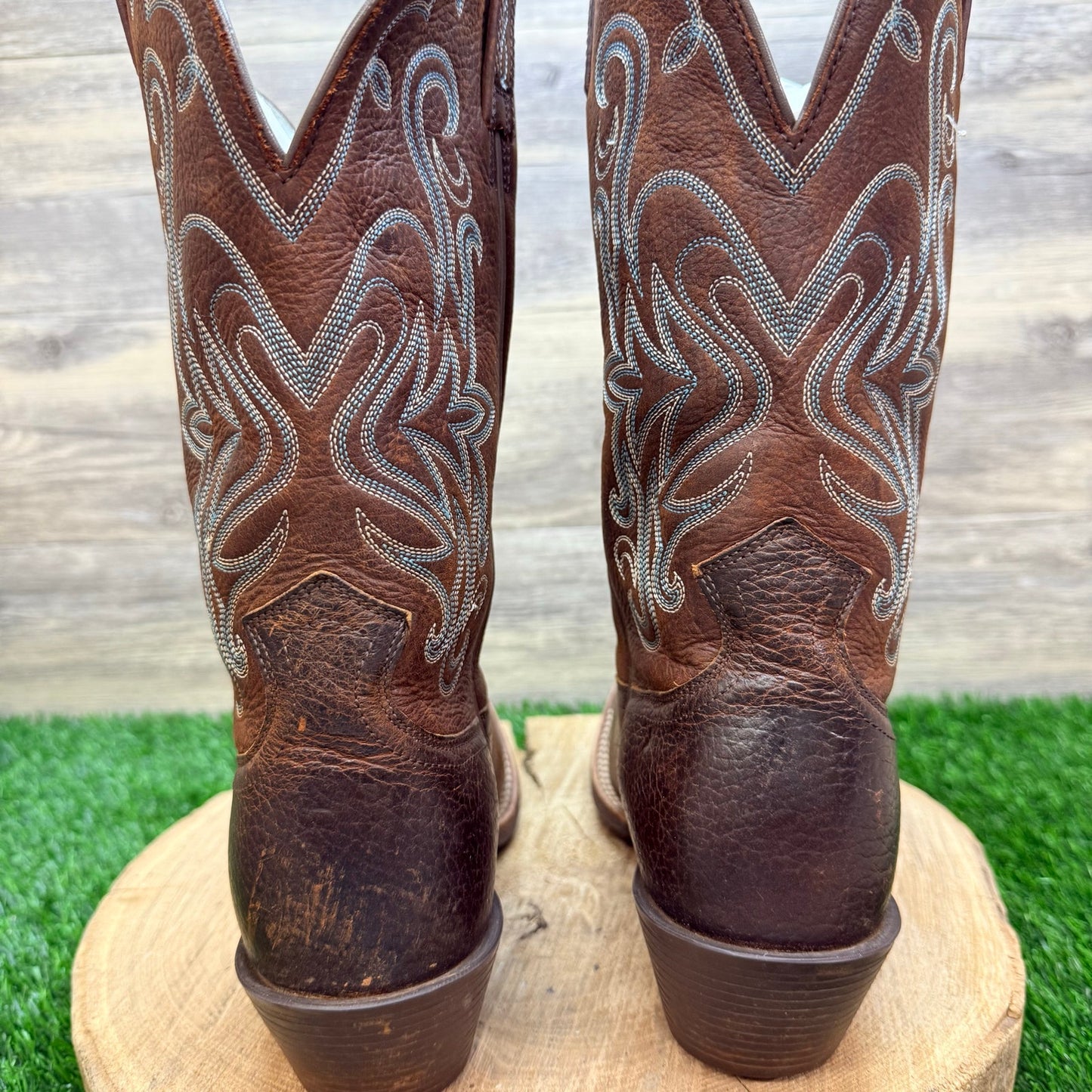 Ariat Women - Size 9.5B - Brown Legend Square Toe Cowboy Boots 10001046