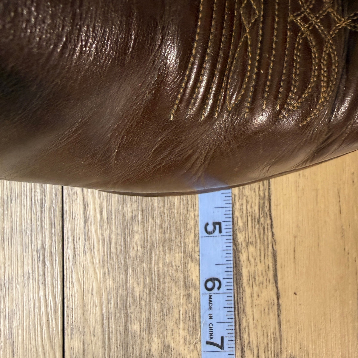 Justin Men - Size 11D - Vintage Brown Embroidered Western Cowboy Boots 2500