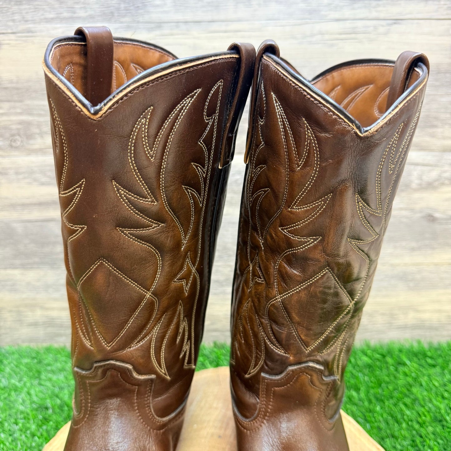 Mason Men - Size 8.5 3E - Vintage Brown Cowboy Boots Chippewa Falls