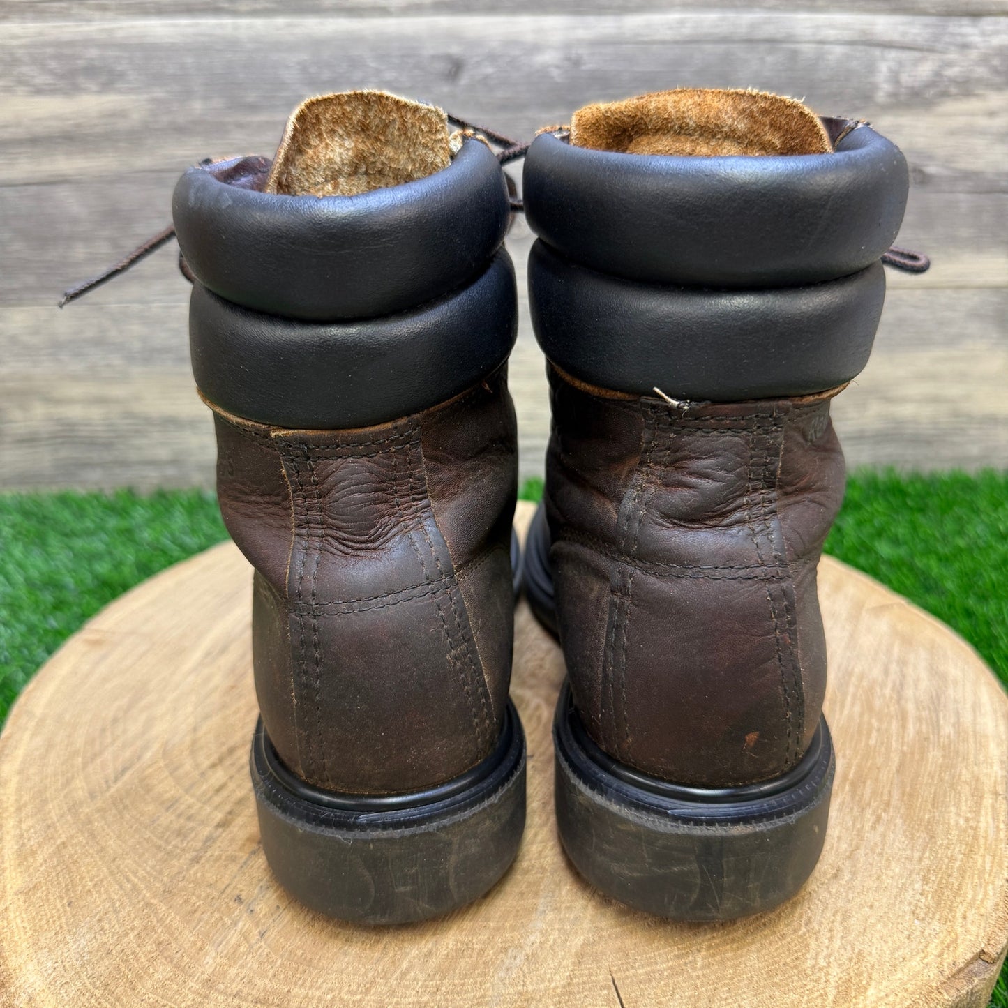 Red Wing Women - Size 6 - Brown Steel Toe Lace Up Boots Style PT99