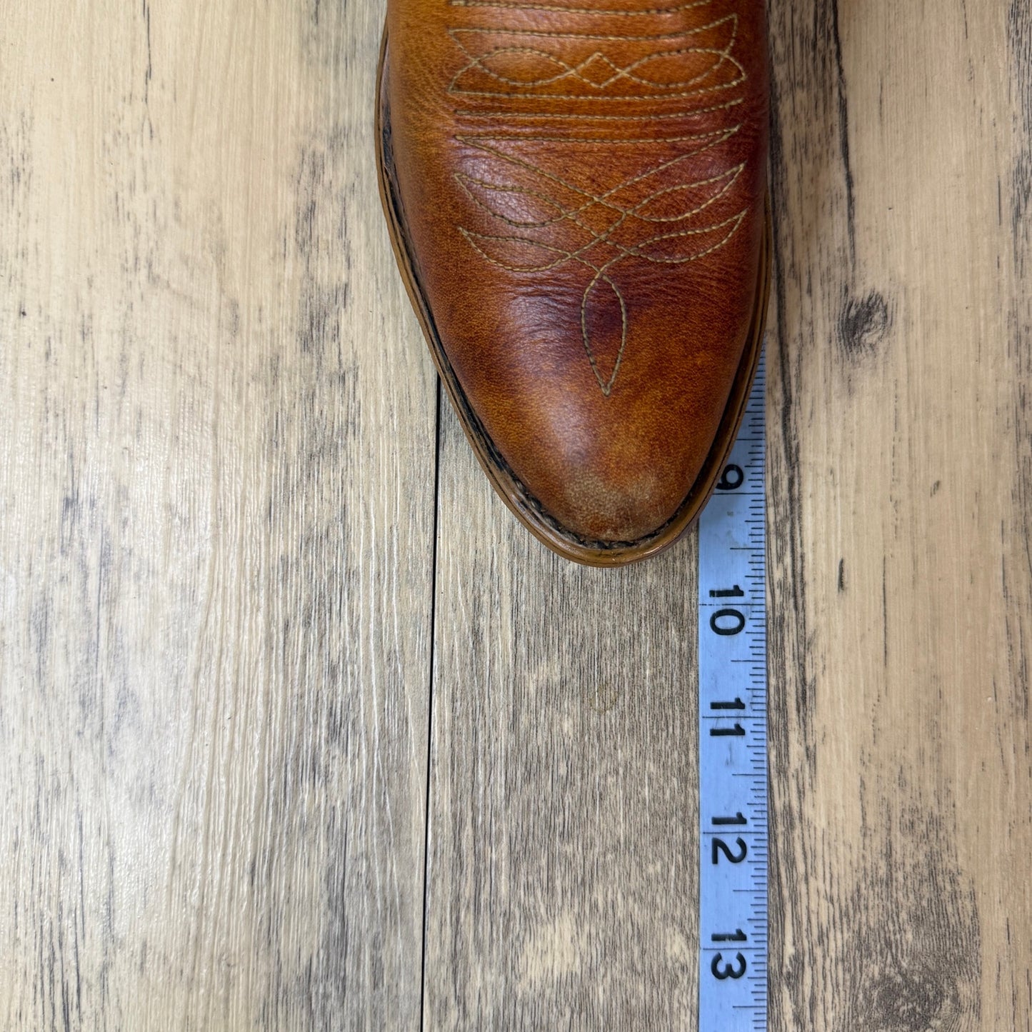 Texas Women - Size 5 - Vintage Marbled Tan Western Cowboy Boots
