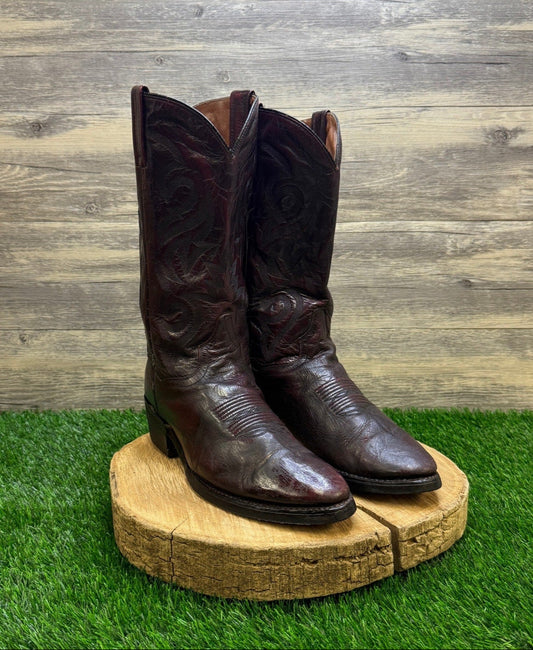 Dan Post Men - Size 9.5EW - Black Cherry Mignon Cowboy Boots Style DP2112