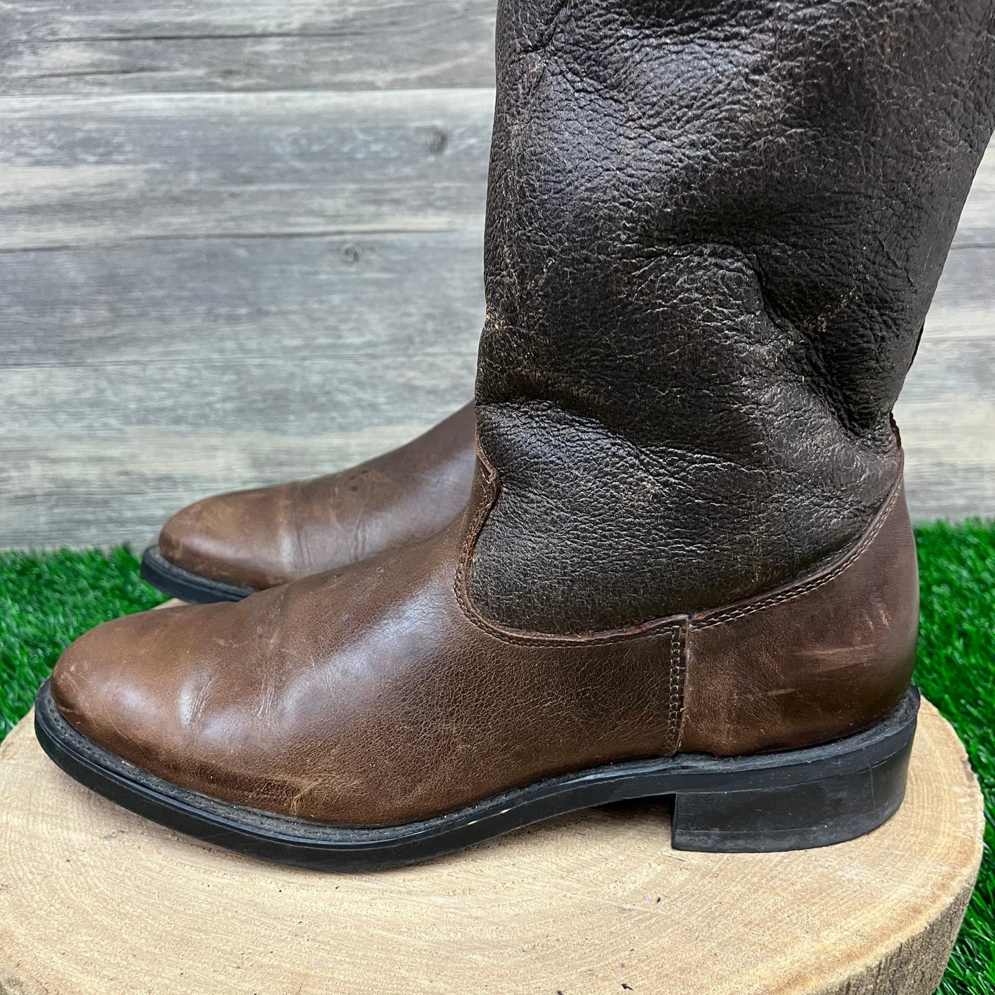 Avirex Men - Size 10 - Brown Fleece Lined Cockpit Boots