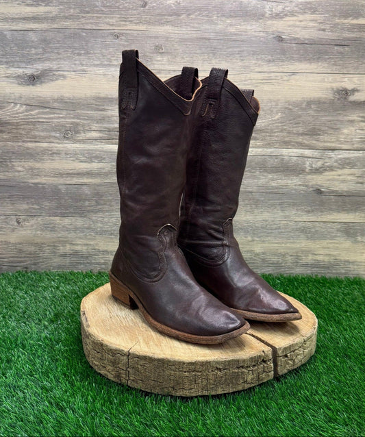 Frye Women - Size 6B - Dark Brown Soft Slouch Boots Style 77687