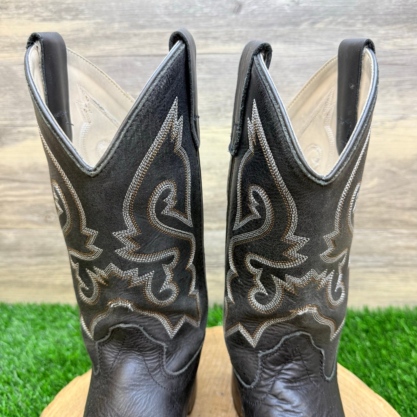 Cody James Youth - Size 5D - Black Square Cowboy Boots BCBSP23P7