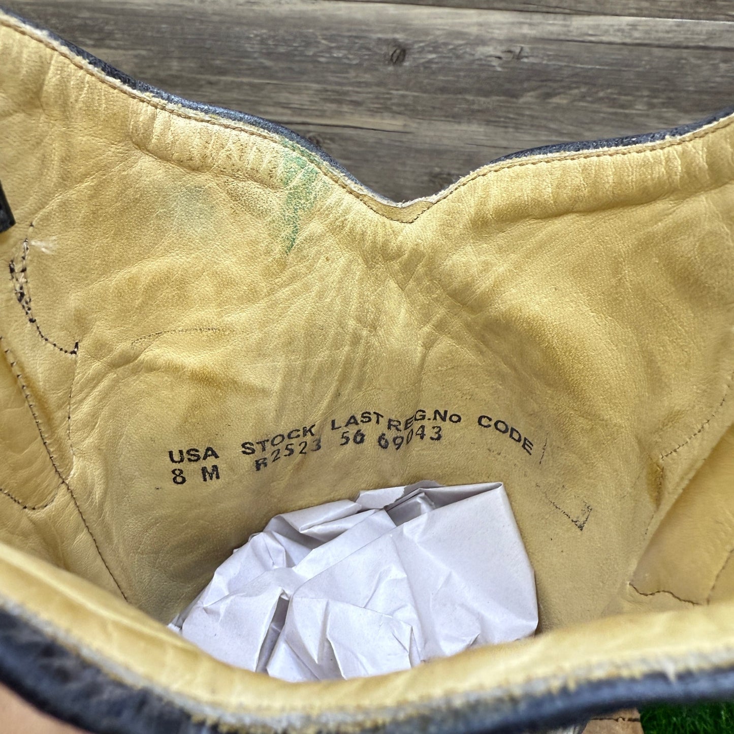 Corral Women - Size 8M - Gray Horseshoe Rose Snip Toe Cowboy Boots Style R2523