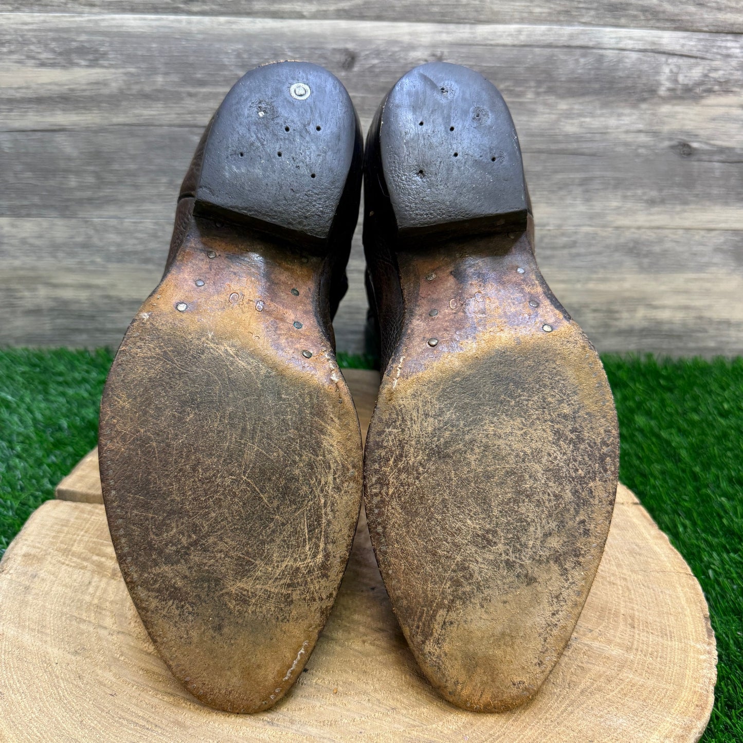 Tony Lama Men - Size 8.5EE - Vintage Black/Brown Cowboy Boots Style 6171