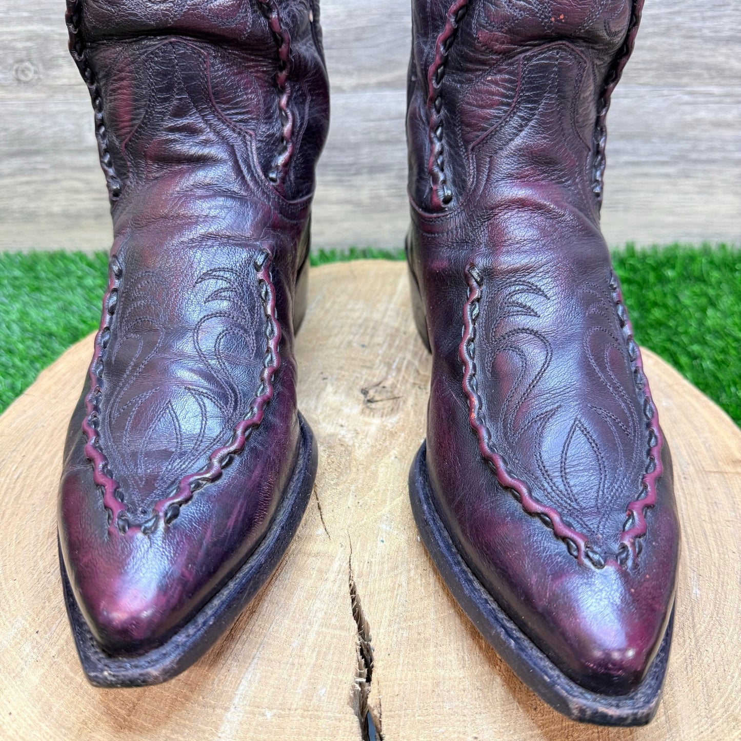 Dan Post Men - Size 8D - Vintage Black Cherry Bucklace Cowboy Boots DP26679