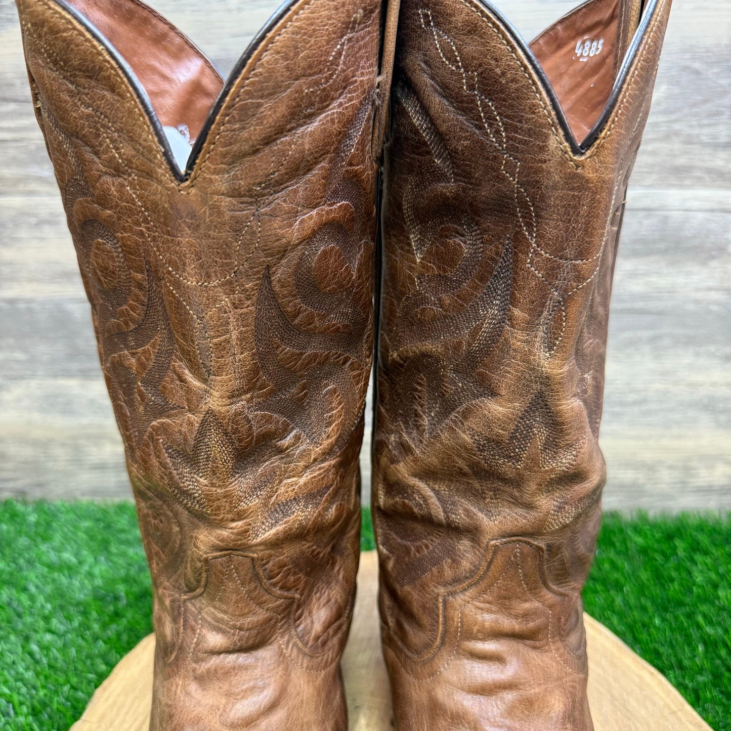 Dan Post Men - Size 8R - Tan Cowboy Boots Style DP2209