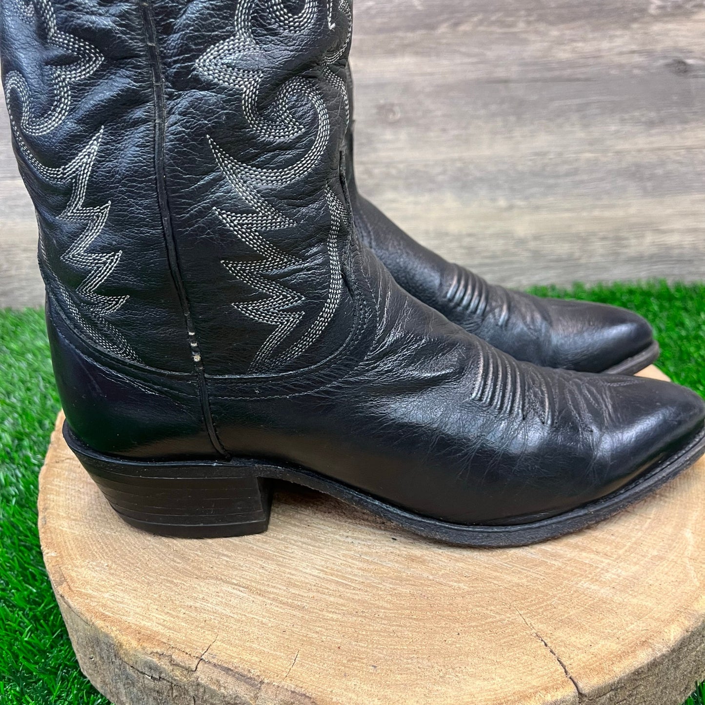 Dan Post Men - Size 7.5D - Black Cowboy Boots Style 16791