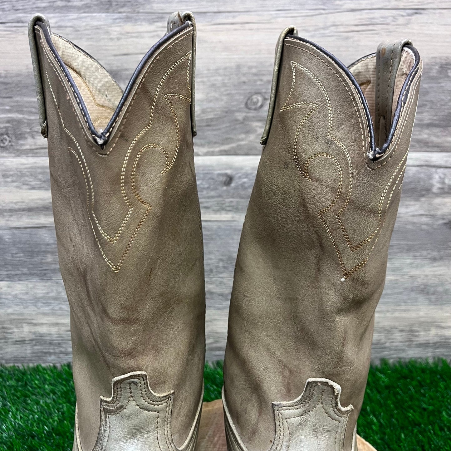 Dingo Men - Size 11B - Vintage Gray Marbled Cowboy Boots Style 590