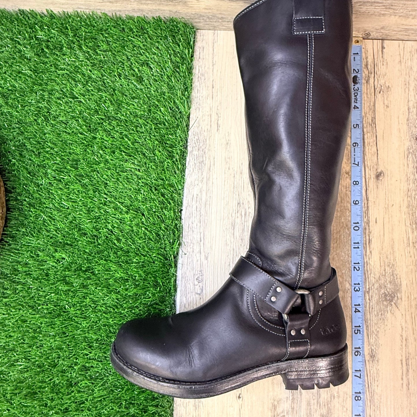 Taos Women - Size 7 - Black Faux Leather Tall Boots 008243