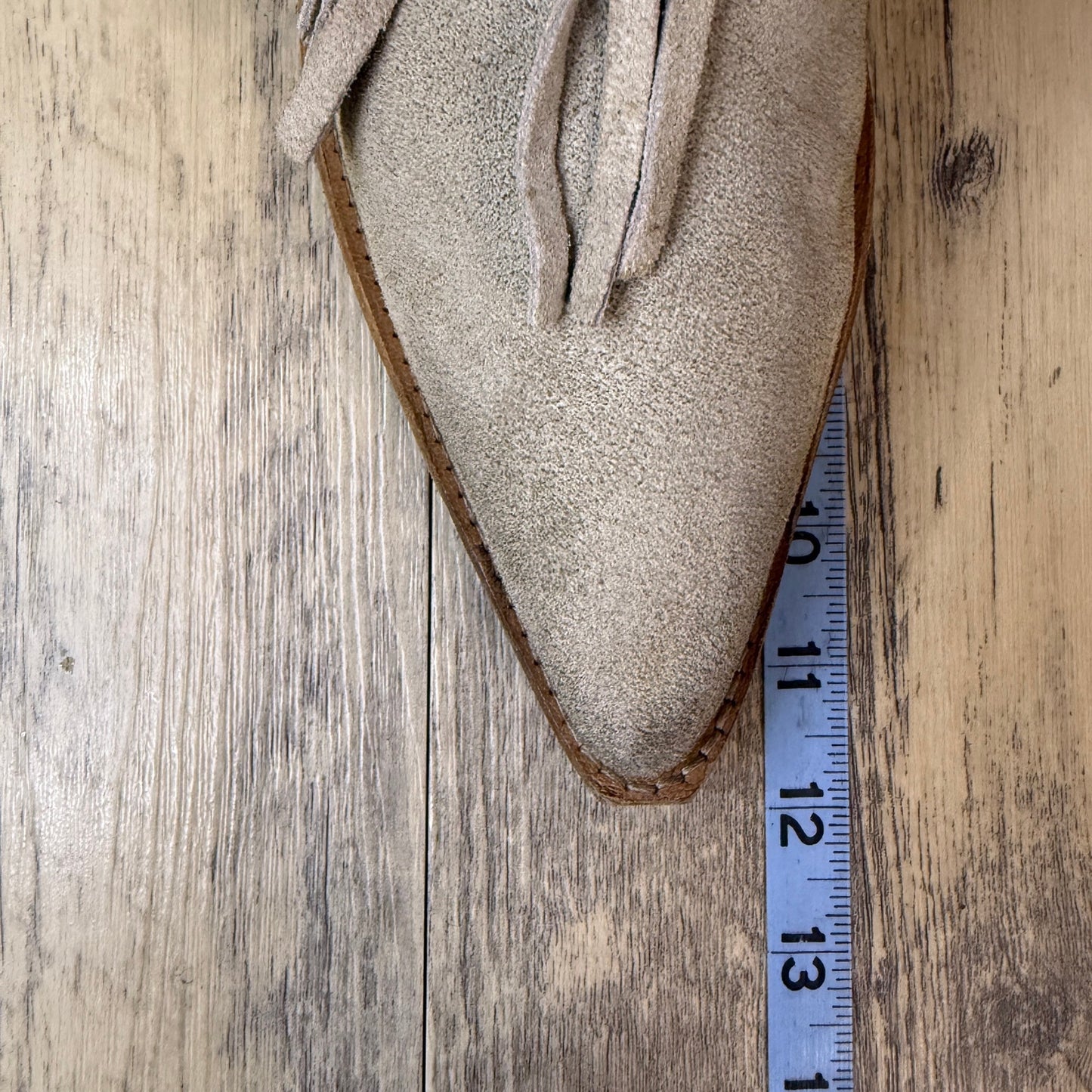 Free People Women - Size 11 - Light Gray Fringe Suede Ankle Boots Style 8391