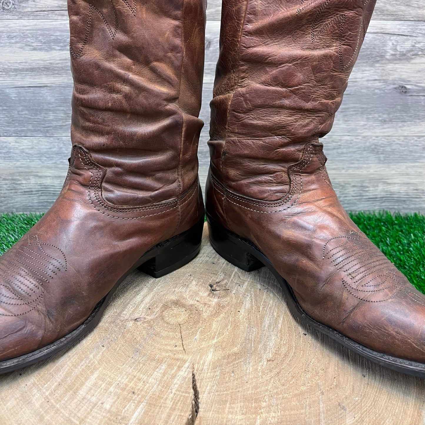 Durango Men - Size 10D - Brown Slouch Cowboy Boots Style 75975