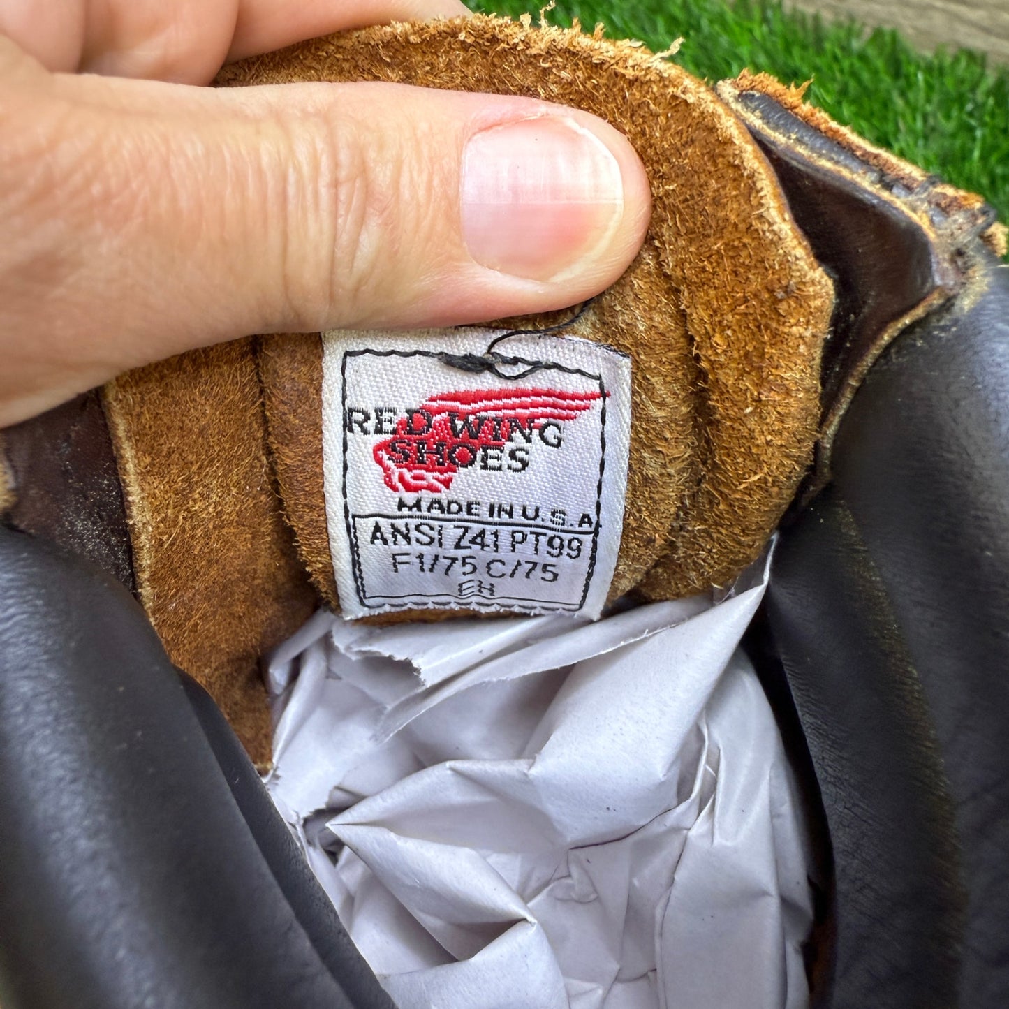 Red Wing Women - Size 6 - Brown Steel Toe Lace Up Boots Style PT99