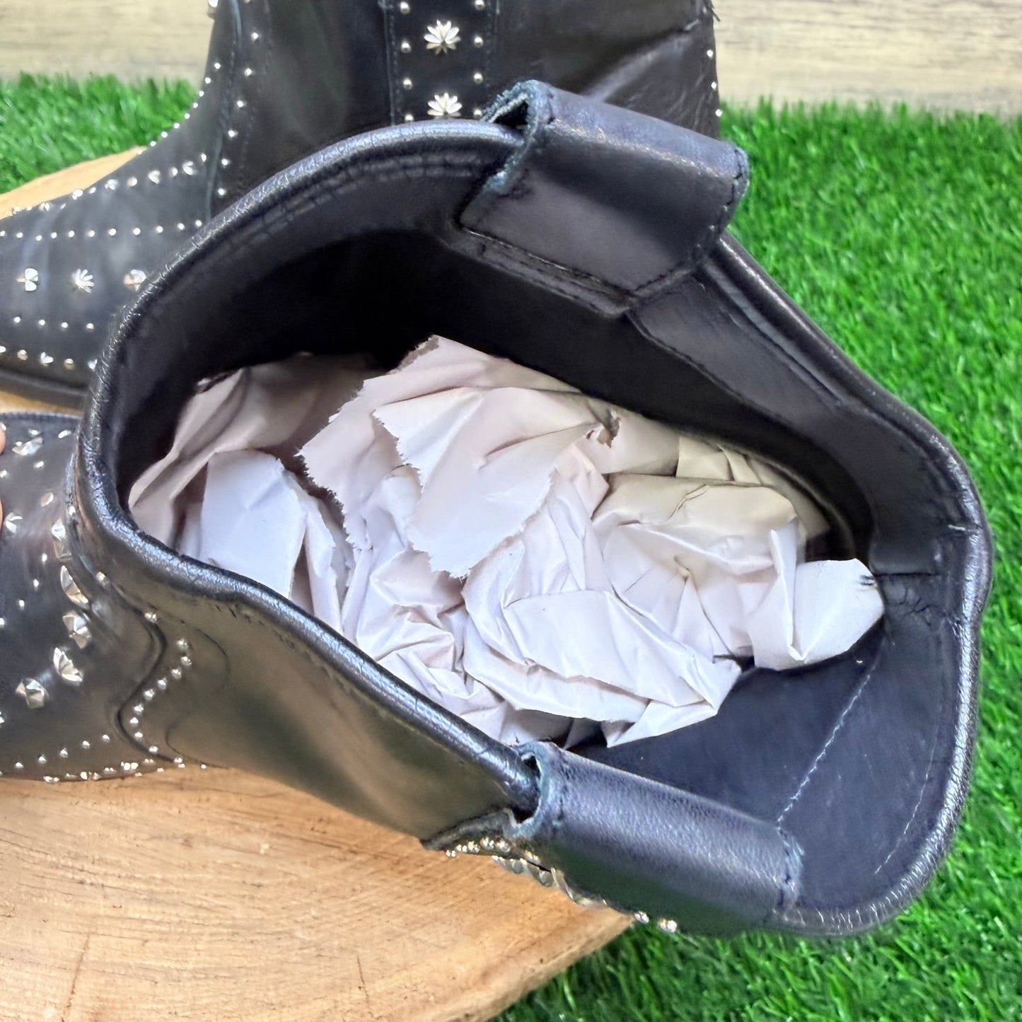 Sam Edelman Women - Size 8 - Black Studded Ankle Boots