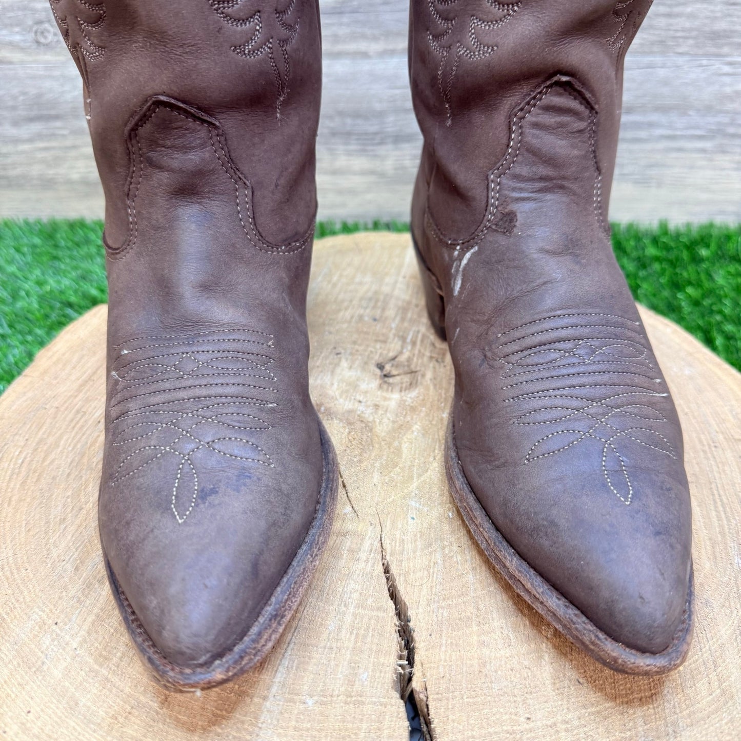 Nocona Women - Size 6B - Vintage Dark Brown Western Cowboy Boots 13662