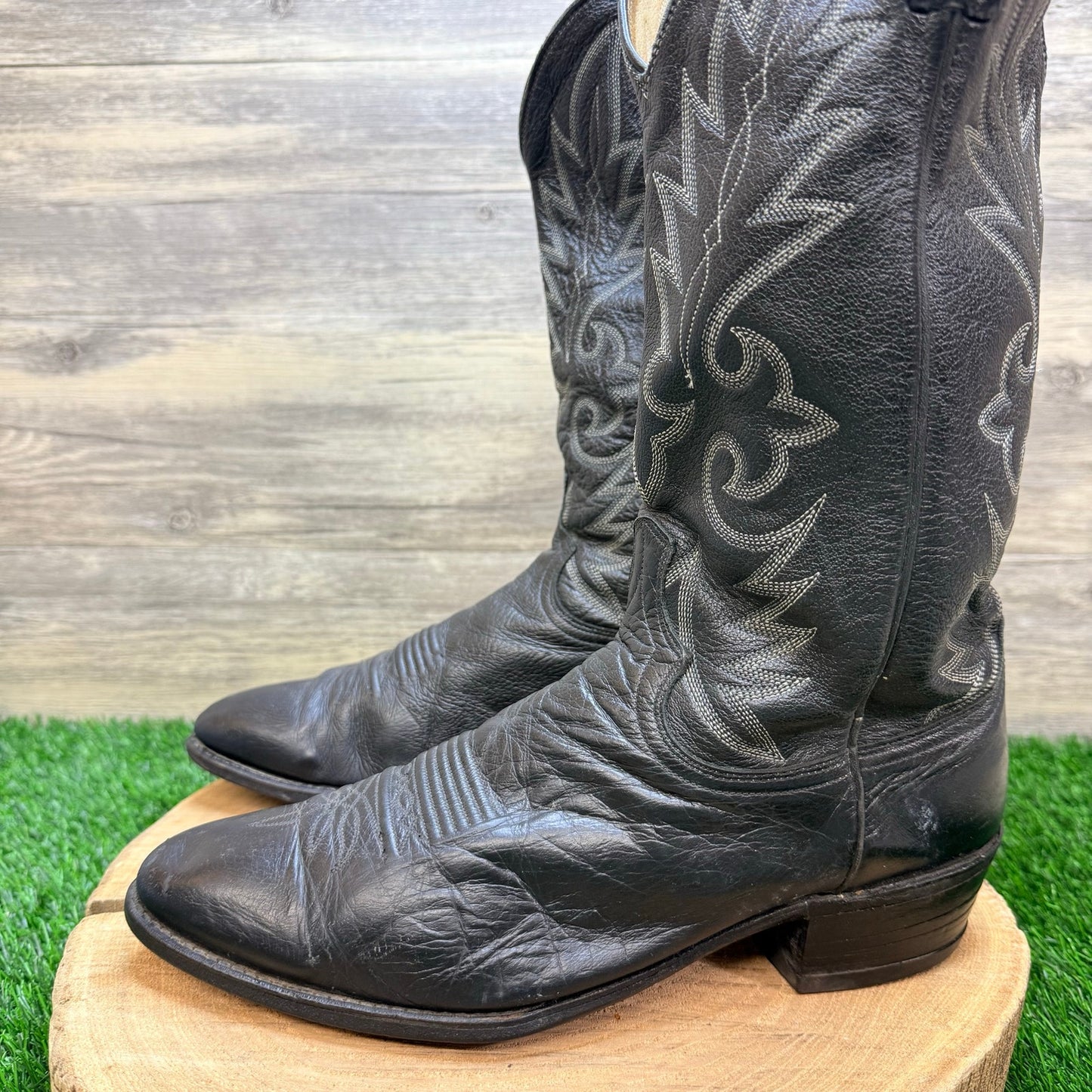 Dan Post Men - Size 10.5D -  Black Western Cowboy Boots 341009