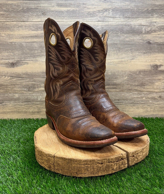 Ariat Men - Size 10.5EE - Brown Rough Stock Square Toe Cowboy Boots 10002227