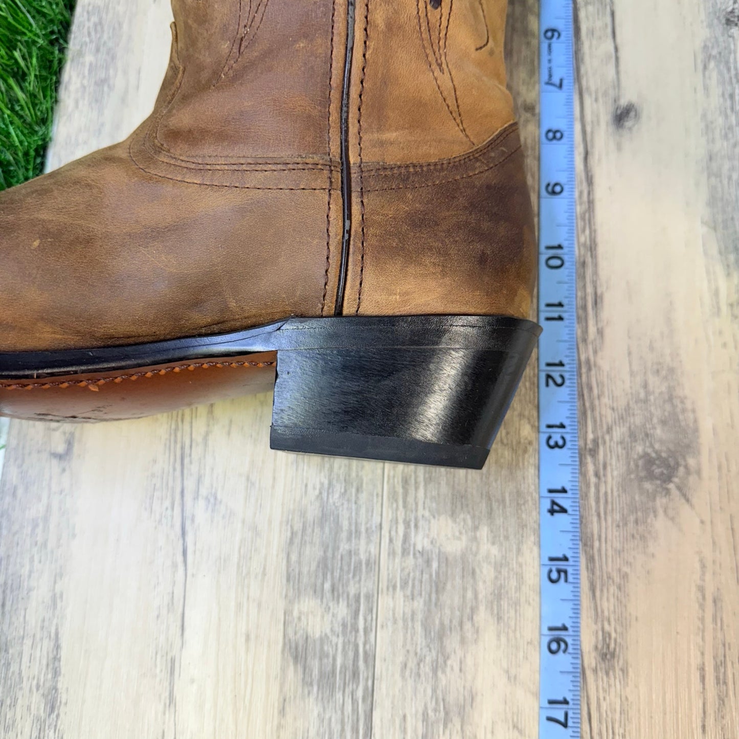 Durango Men - Size 8EE - Brown Whip Stitch Cowboy Boots DB582
