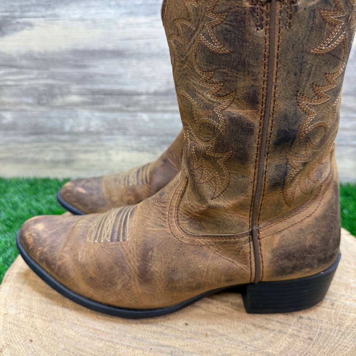 Ariat Youth - Size 5 - Brown Western Cowboy Boots Style 10001825