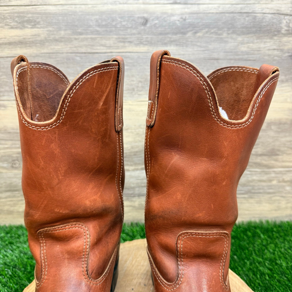Unknown Men - Size 8.5D - Vintage Copper Pull On Western Cowboy Boots