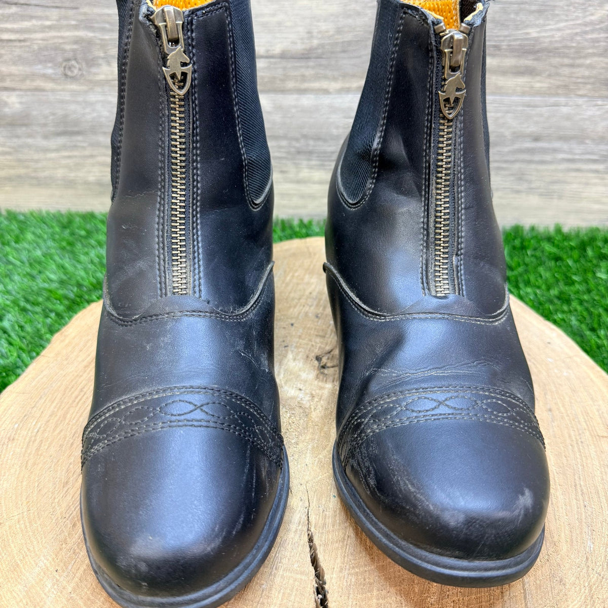 Moretta Women - Size 6 - Black Ankle Equestrian Boots Clio