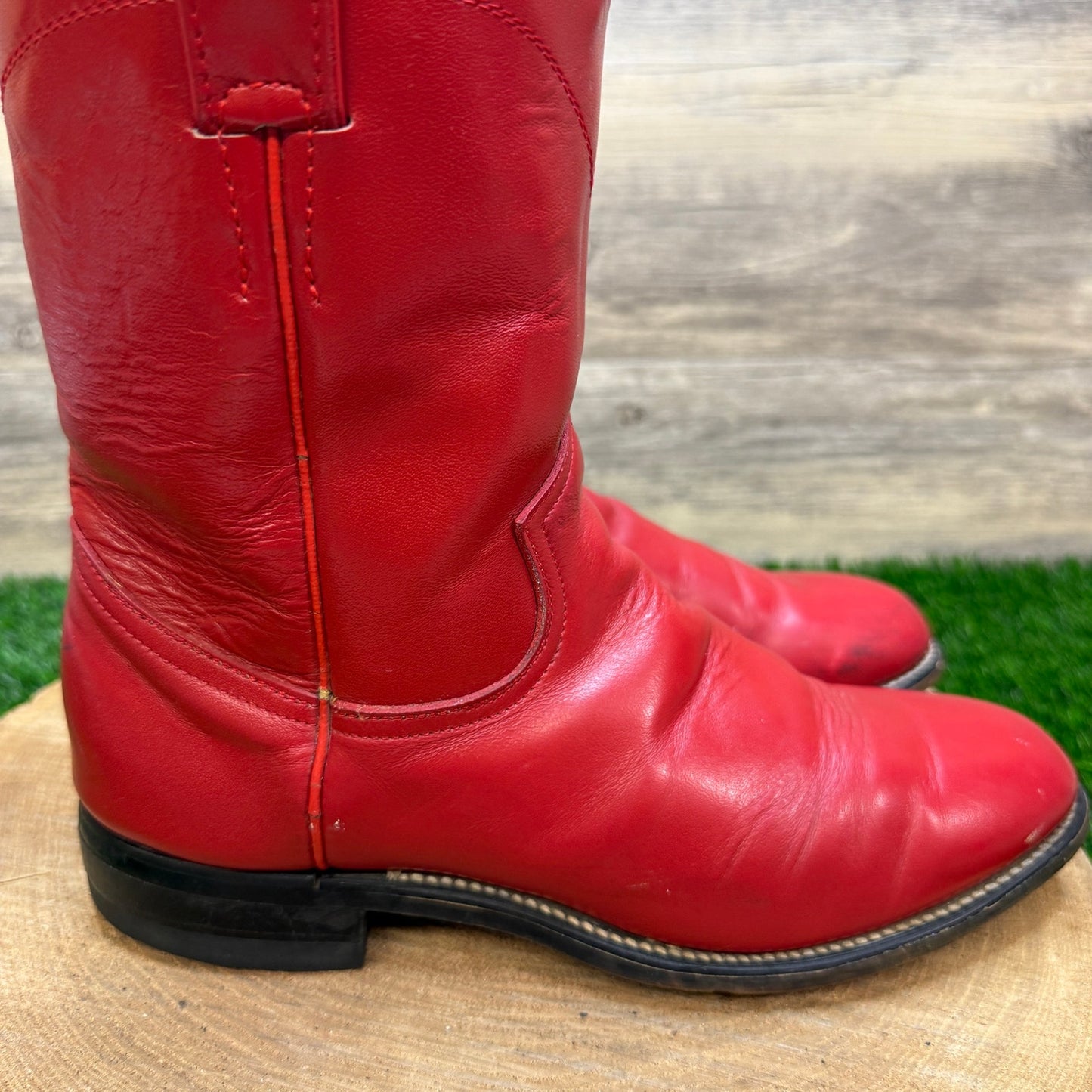 Unknown Women - Size 5.5B - Vintage Red Roper Western Cowboy Boots