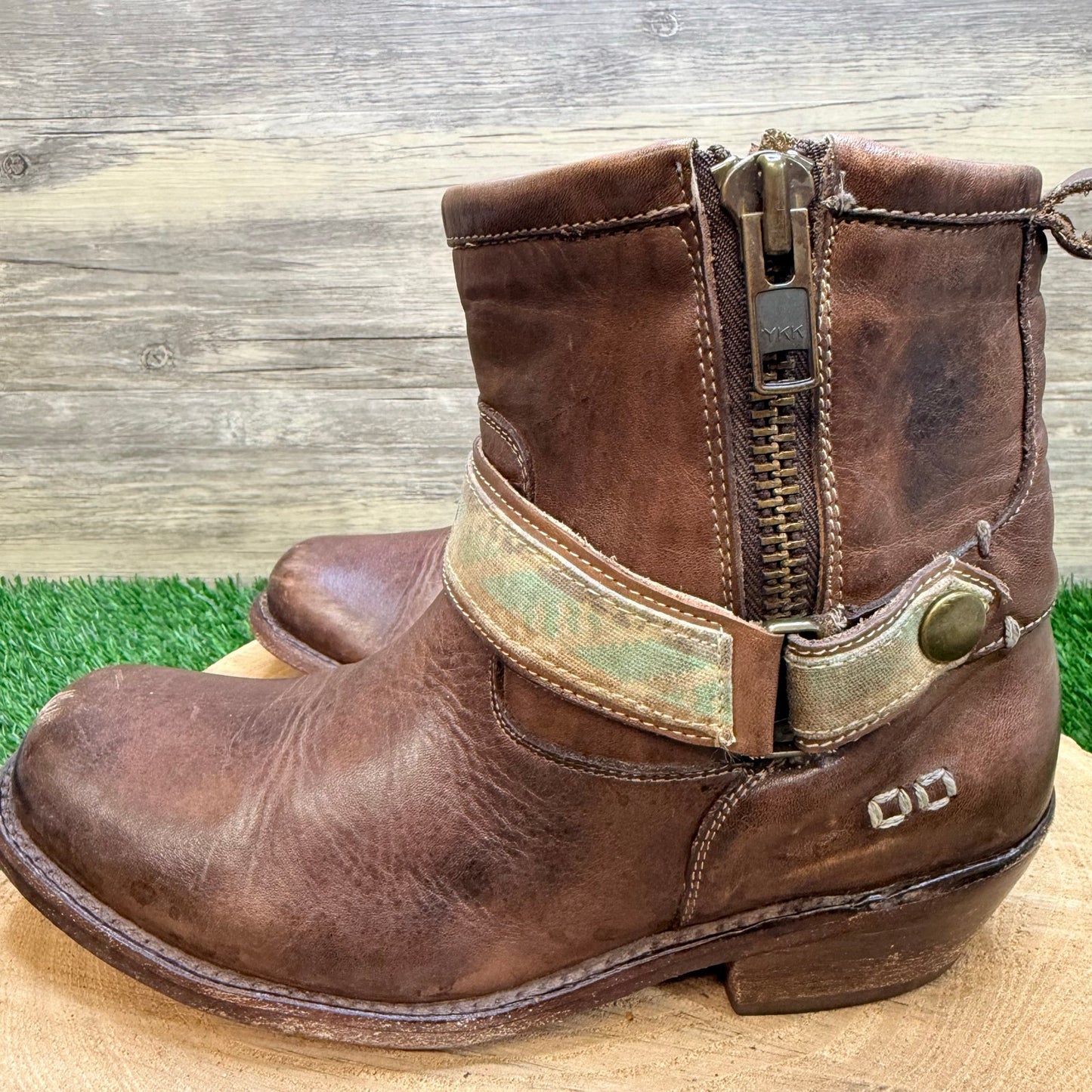 Bed Stu Women - Size 9 - Brown Zipper Ankle Boots 1703