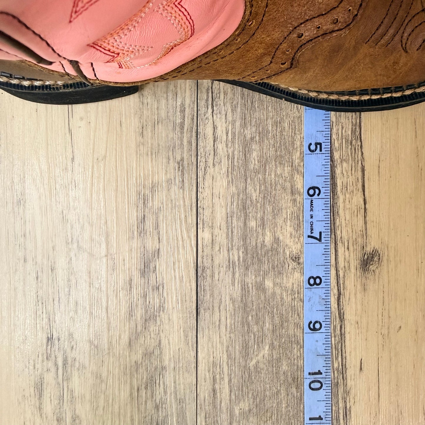 Justin Women - Size 8B - Brown / Pink Gypsy Cowboy Boots L9901