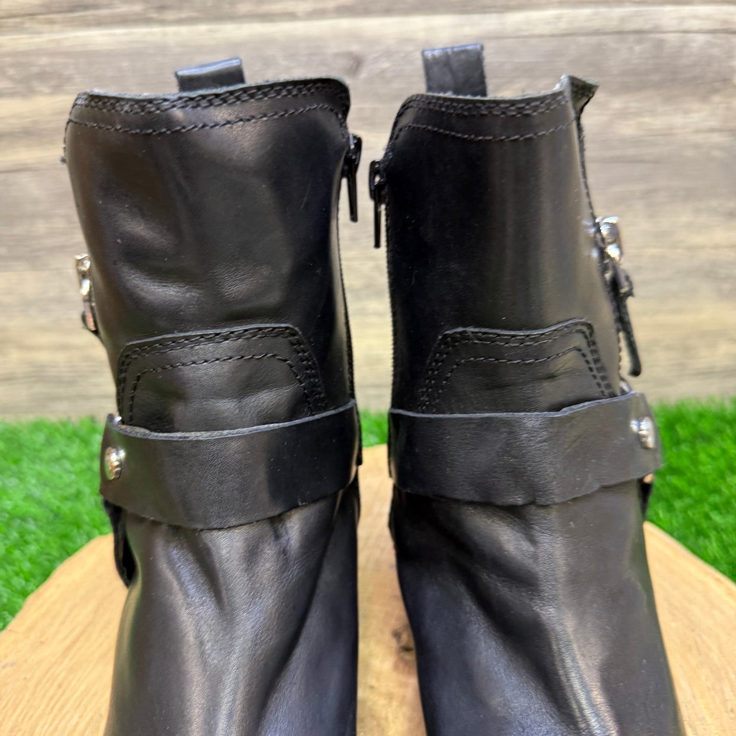 Marc Fisher Women - Size 8M - Black Ankle Zipper Boots Style 0719