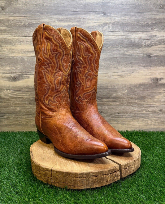 El Presidente Men - Size 13.5D - Bronze Gold Collection Western Cowboy Boots