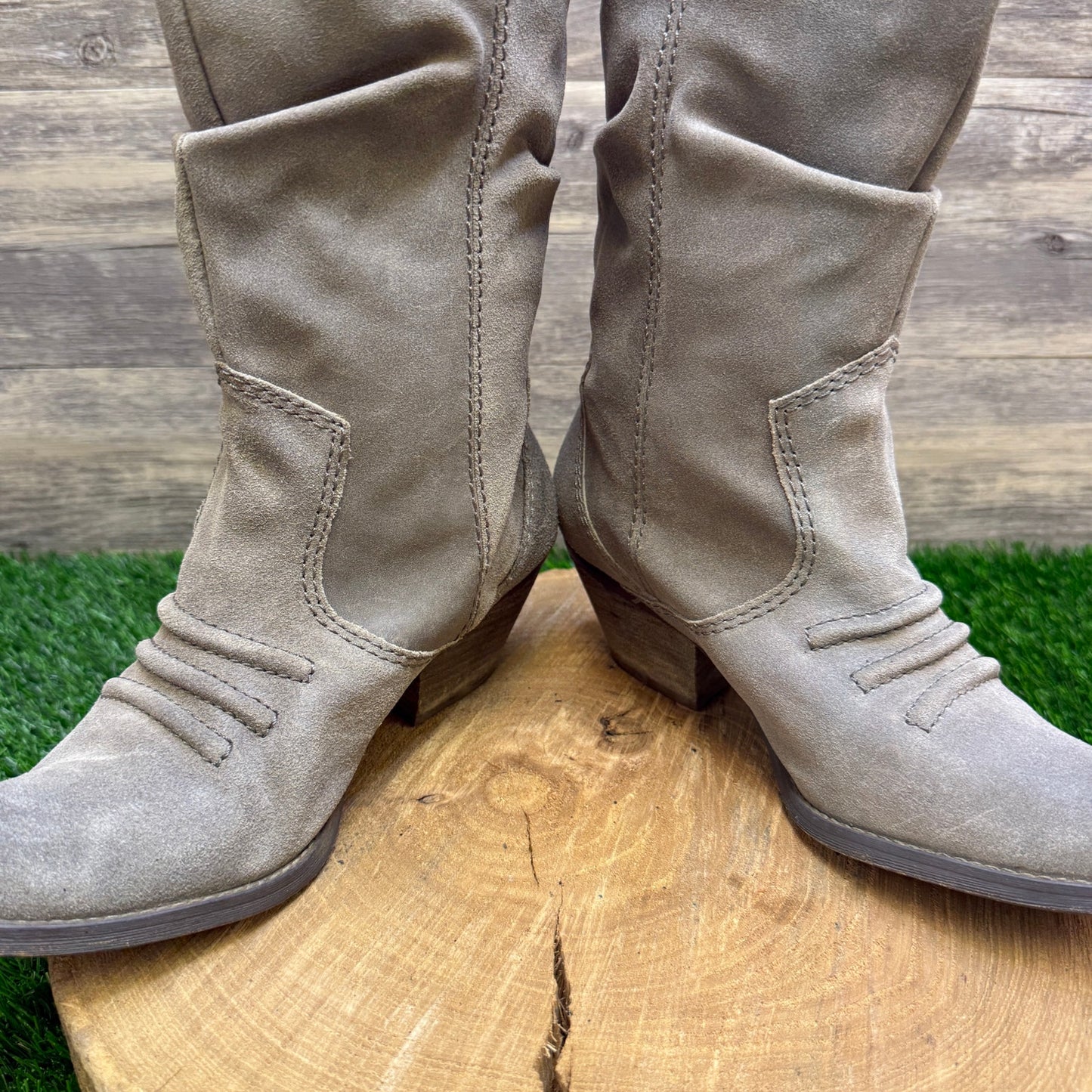 BCB Generation Women - Size 8.5B - Gray Suede Boots Style Holland