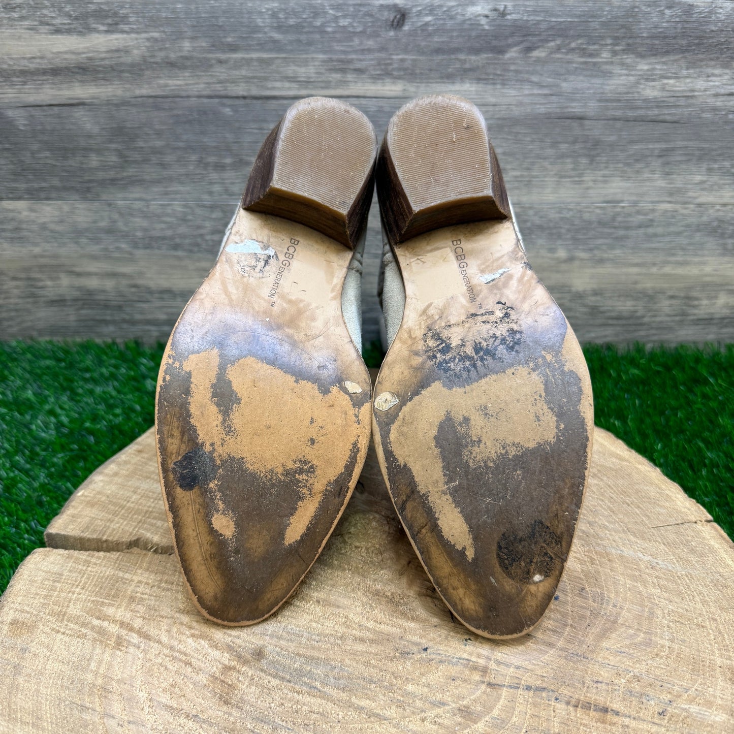 BCB Generation Women - Size 6B - Beige Suede Cutout Boots Style Bastille