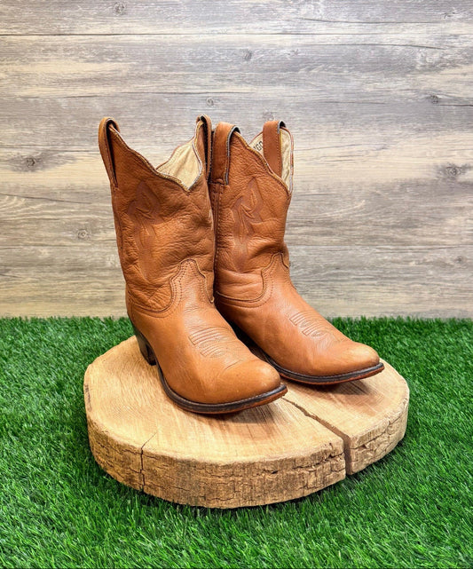 Durango Women - Size 8.5M - Tan Soft Leather Cowboy Boots RD632