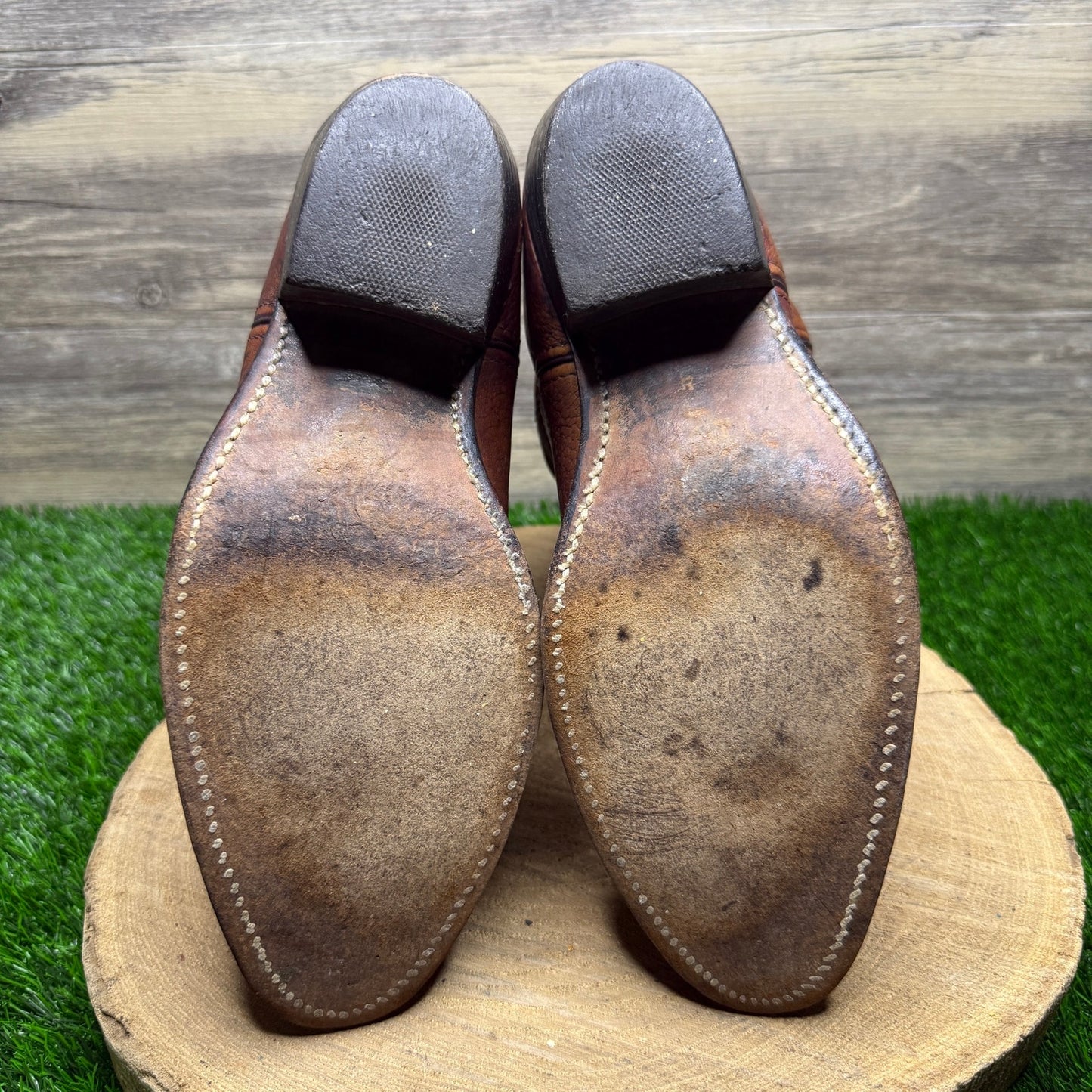 Double H Men - Size 10D - Copper Bull Shoulder Cowboy Boots Style 2126