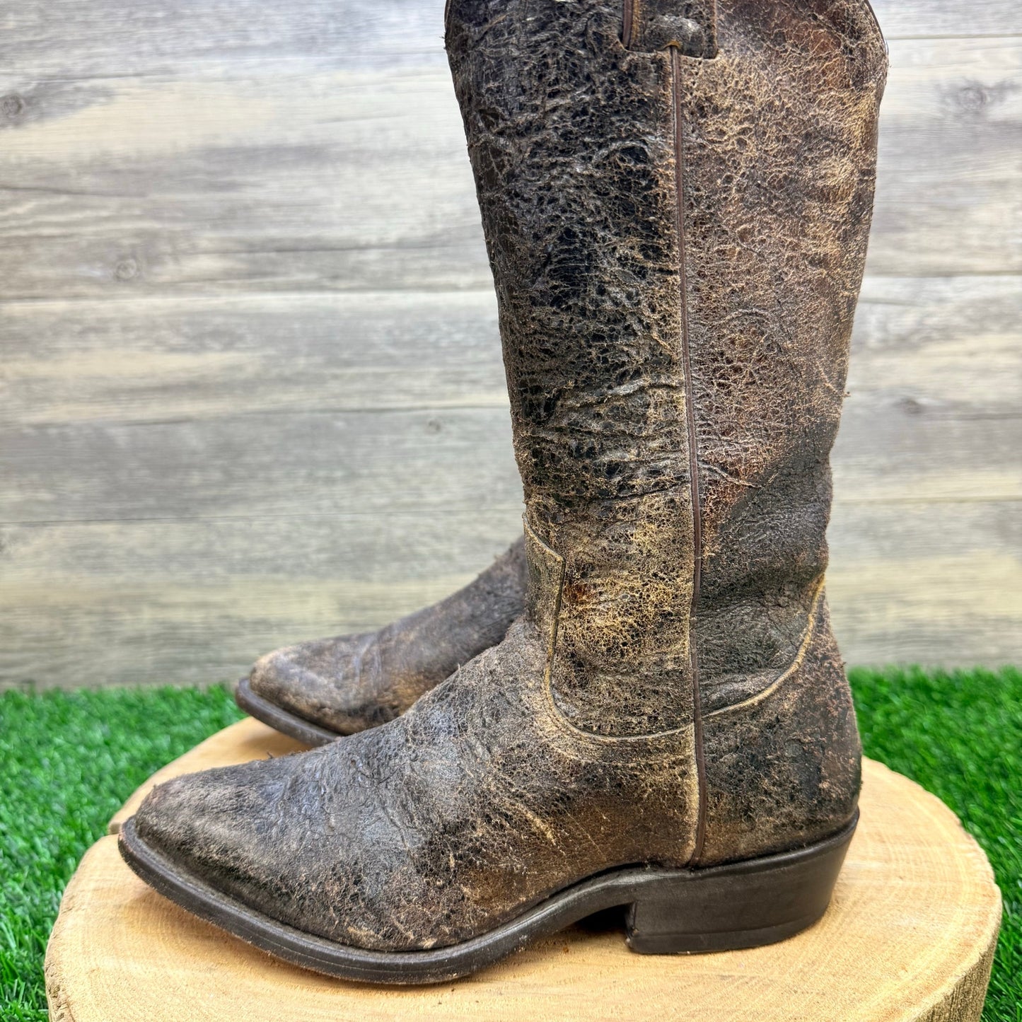 Frye Women - Size 6.5B - Distressed Brown Cowboy Boots 77704