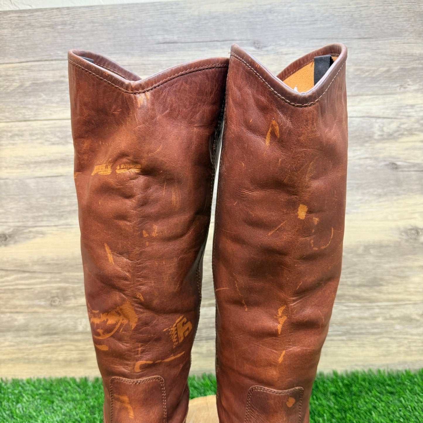 Frye Women - Size 9.5B - Cognac Melissa Button Riding Boots 3475449