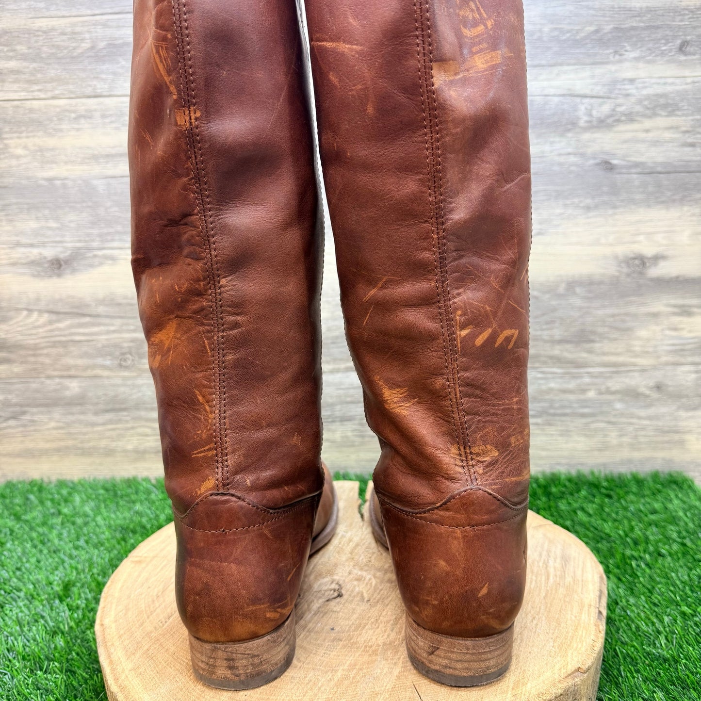 Frye Women - Size 9.5B - Cognac Melissa Button Riding Boots 3475449