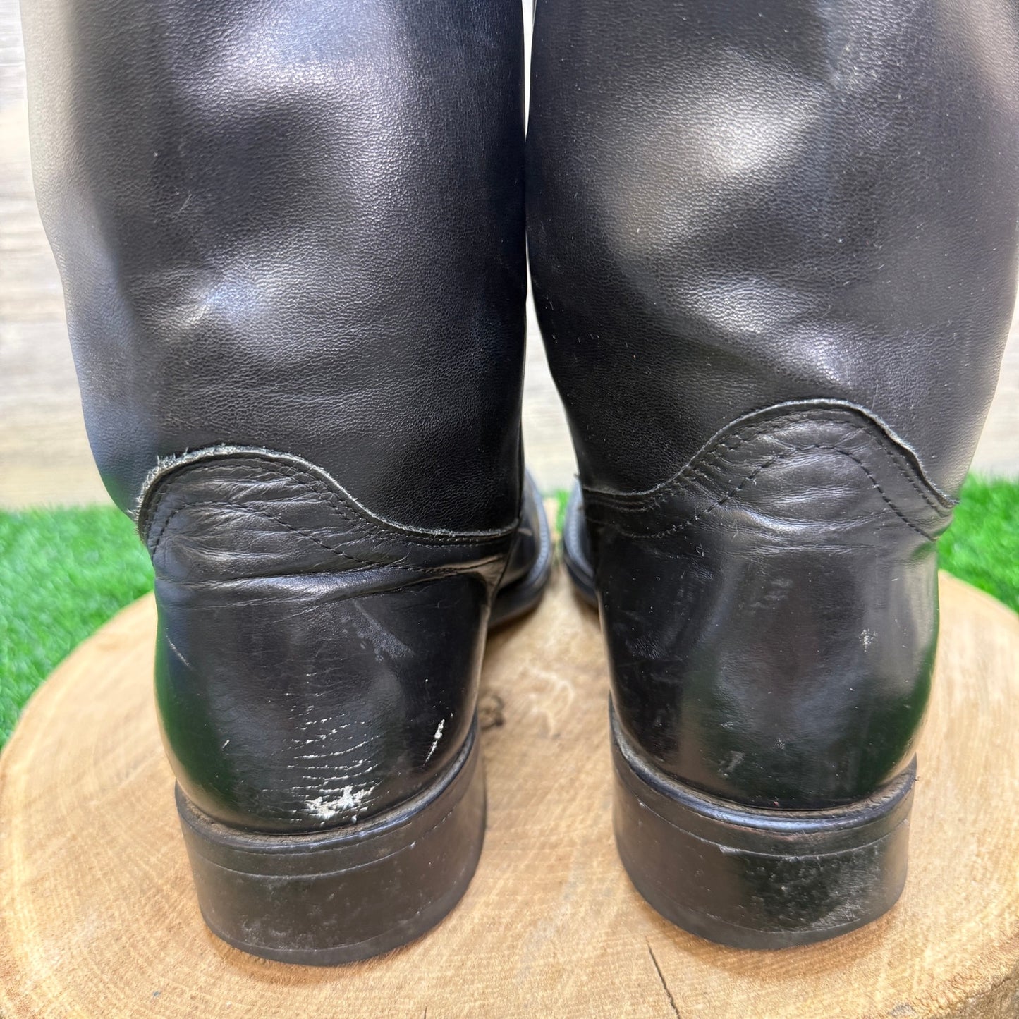 Laredo Men - Size 9.5EE - Vintage Black Roper Western Cowboy Boots Style 7902