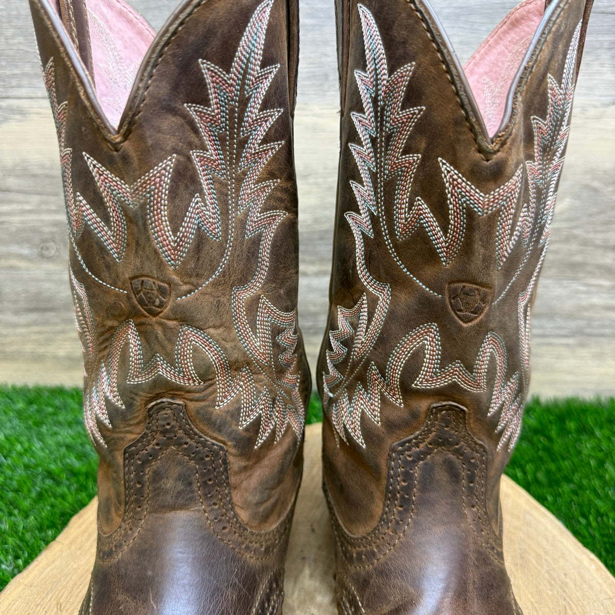 Ariat Women - Size 8.5B - Brown Stockman Cowboy Boots Style 10001605