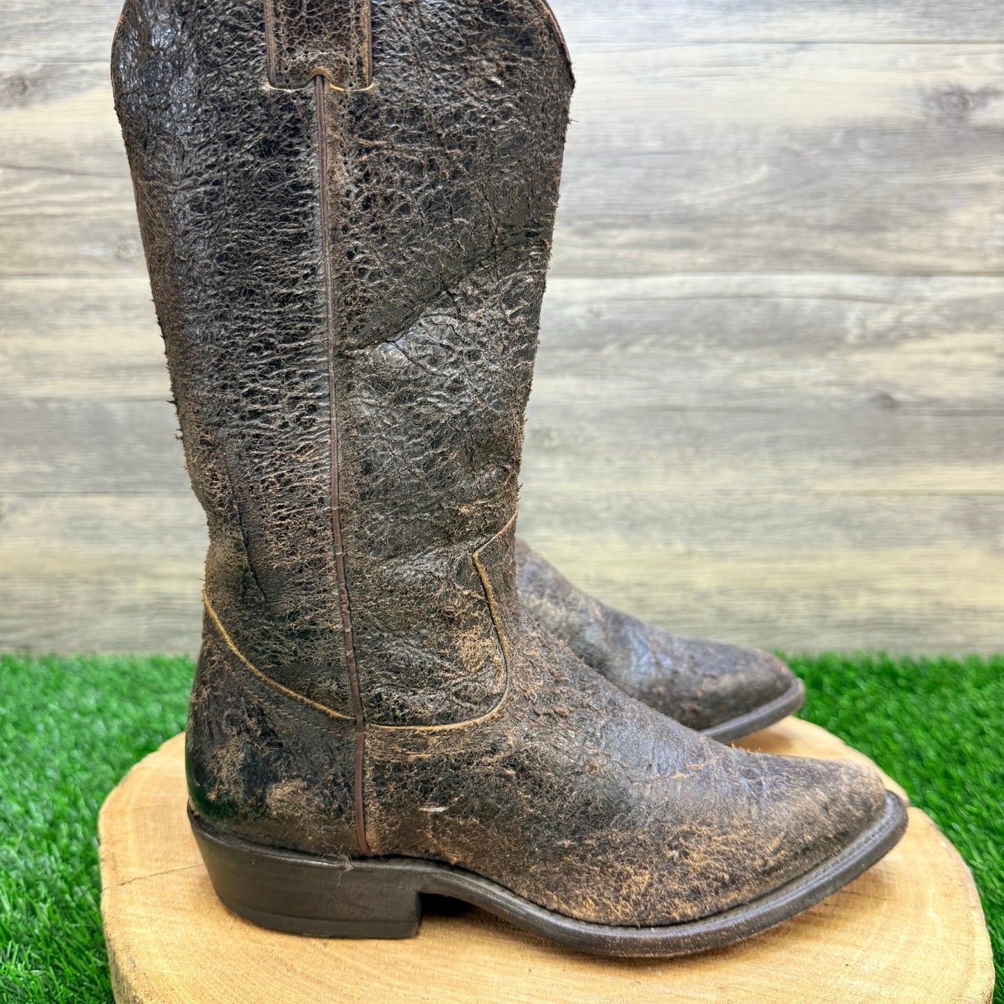 Frye Women - Size 6.5B - Distressed Brown Cowboy Boots 77704